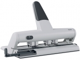 Perforator metalic Leitz 5114, cu 4 perforatii, distante reglabile, partial reciclat, reciclabil, 30 coli, argintiu
